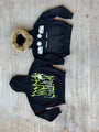 * STATIC * Sun Fade Boxy Detachable Fur Hoodie