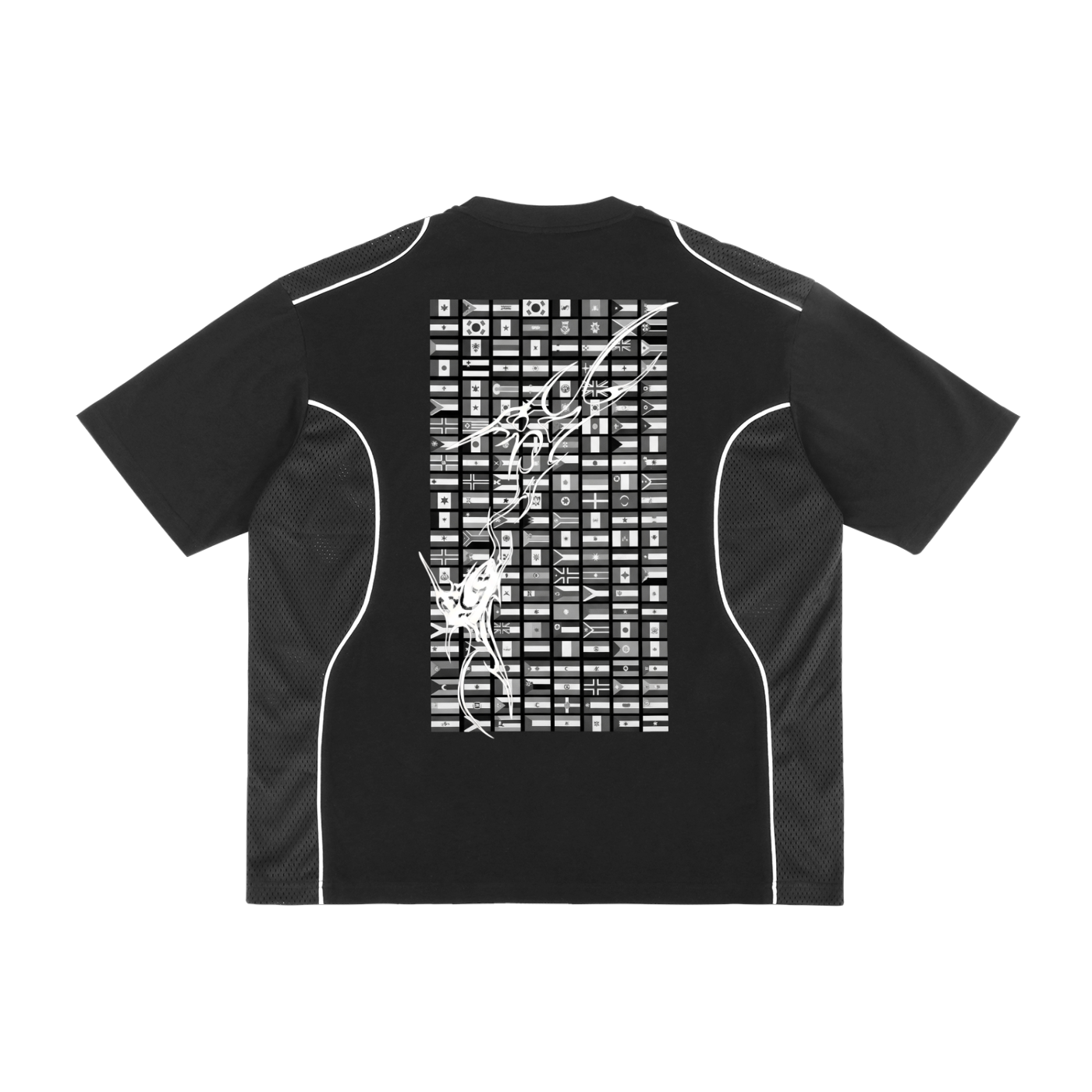 * STATIC * Contrast Piped Panel T-Shirt