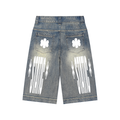 * STATIC * Vintage Wash Baggy Denim Shorts